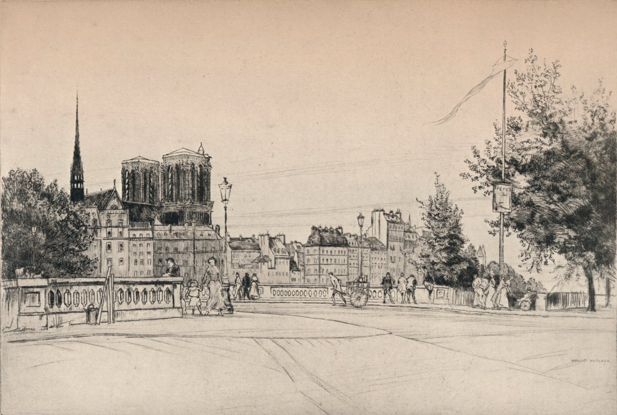 Tornen i Notre-Dame, 1915 av William Walker