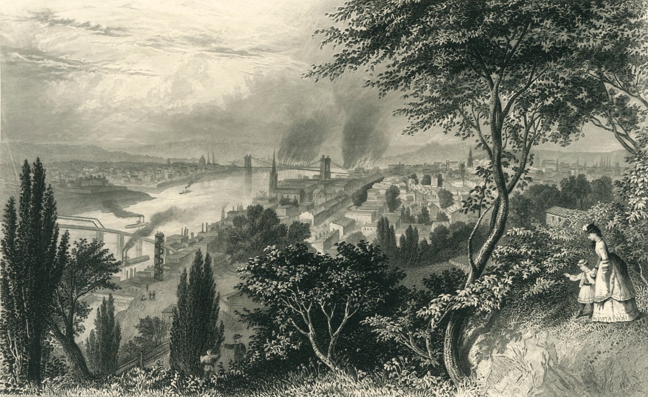 "Cincinnati stad", 1874. av William Wellstood