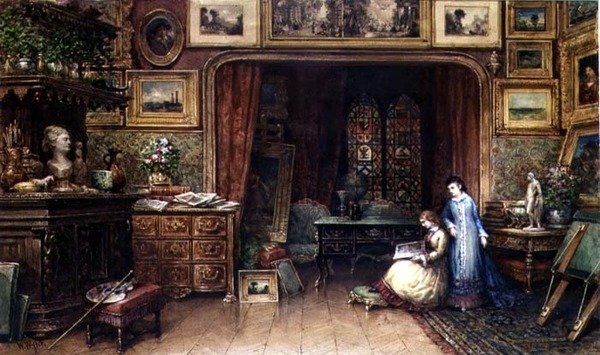 Konstnärens studio av William Wyld