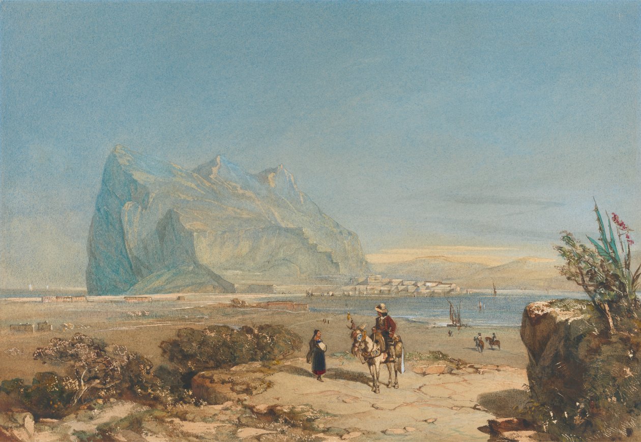 Utsikt över Gibraltar av William Wyld