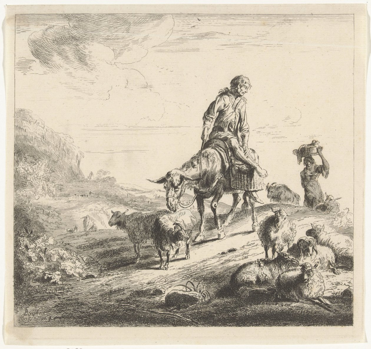 Man på en åsna av William Young Ottley