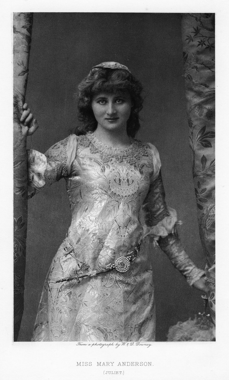 Mary Anderson, amerikansk skådespelerska, c1895 av William and Daniel Downey
