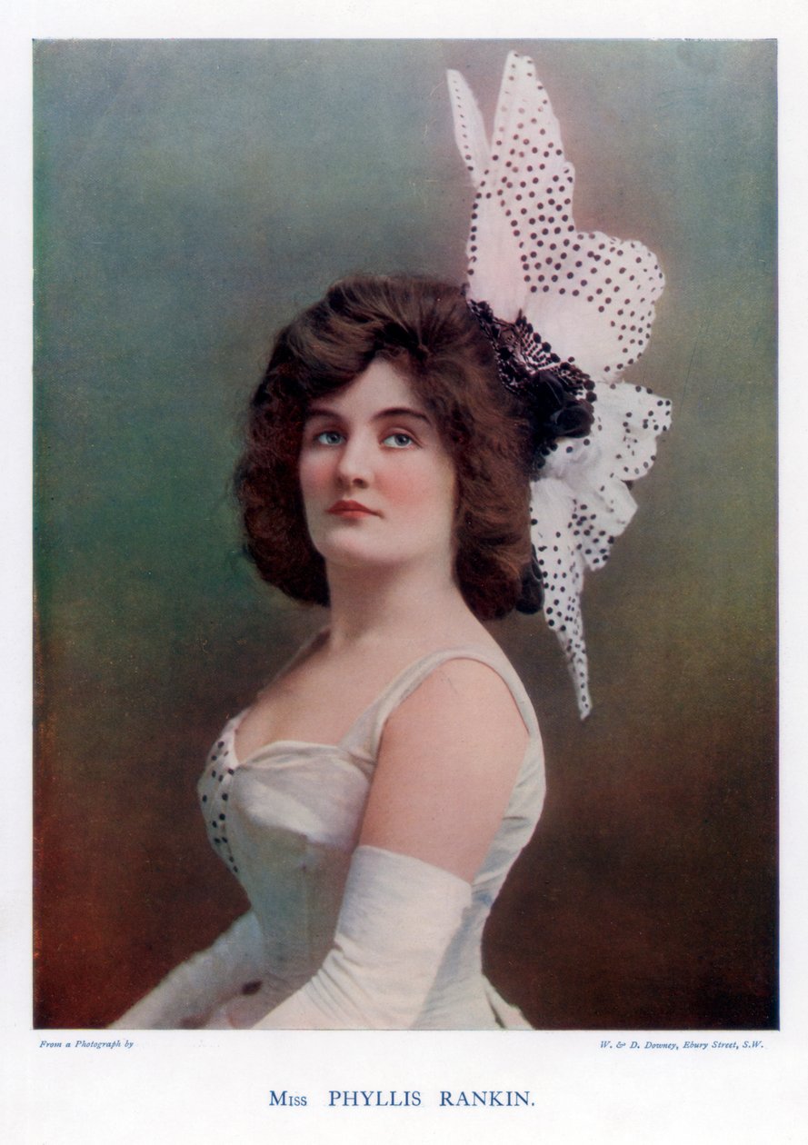 Phyllis Rankin, amerikansk skådespelerska, 1901. av William and Daniel Downey