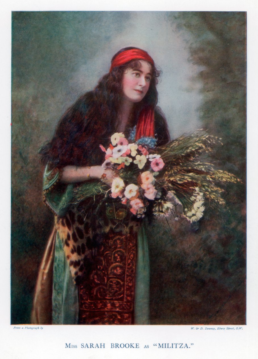 Sarah Brooke, brittisk skådespelerska, 1901. av William and Daniel Downey