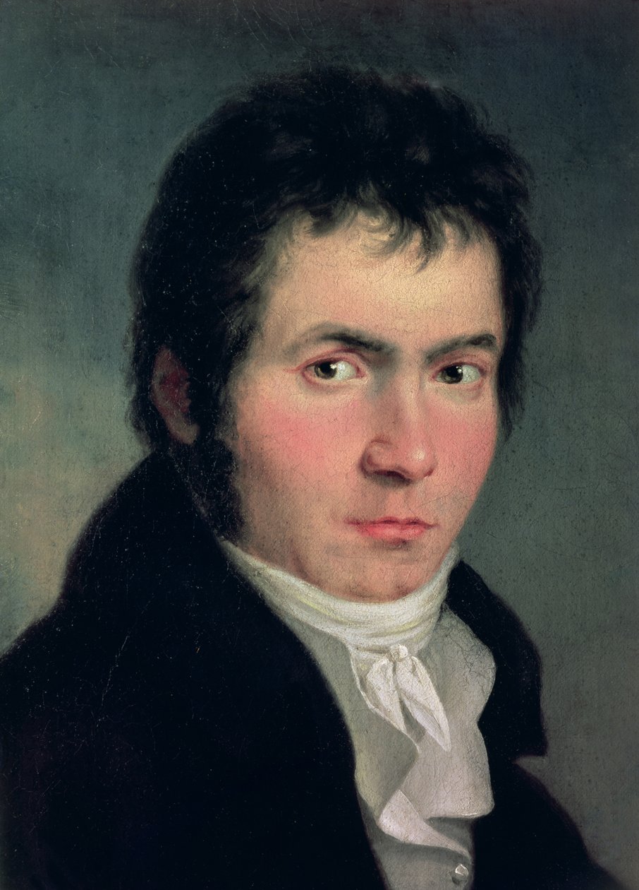 Ludwig van Beethoven (1770-1827), 1804 (detalj av 13986) av Willibrord Joseph Mahler or Maehler