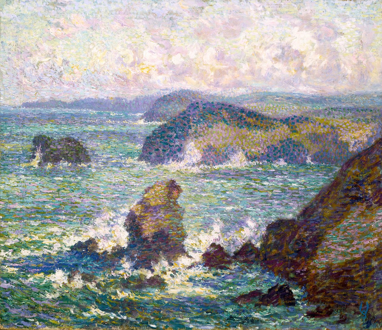 Marine (olja på duk) av Willy Schlobach