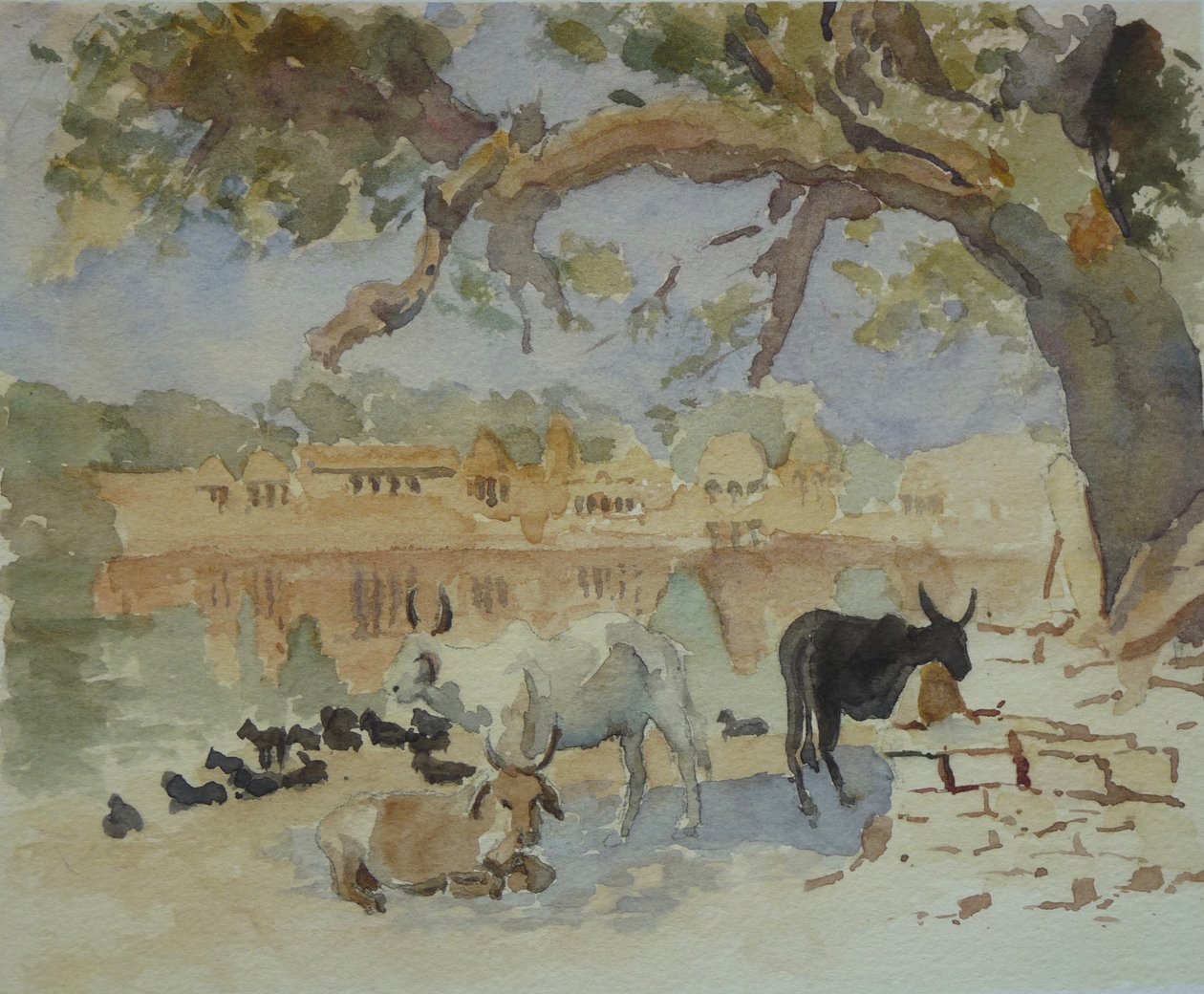 435A Jaisalmer - Gadi Sagar (skiss) av Wilson Clive