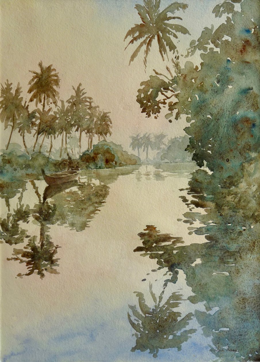693 Backwaters - före soluppgången av Wilson Clive