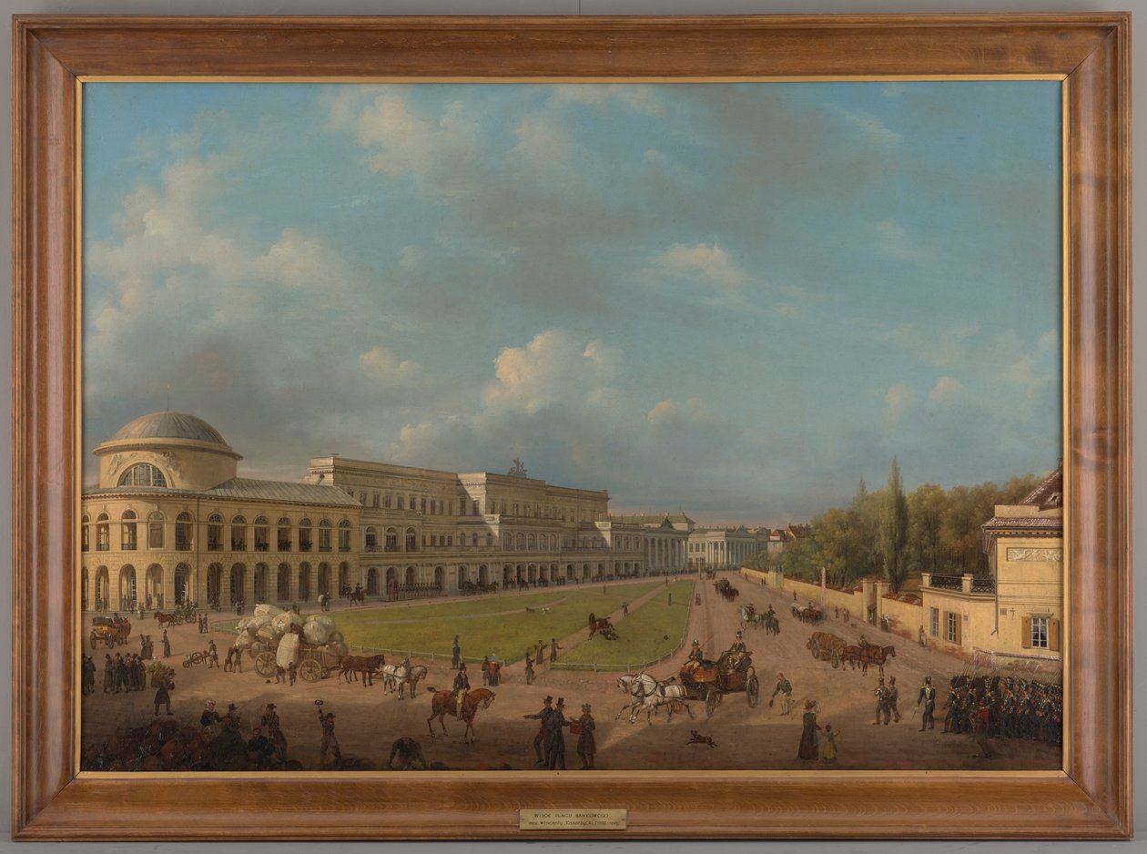 Plac Bankowy, 1833 av Wincenty Kasprzycki