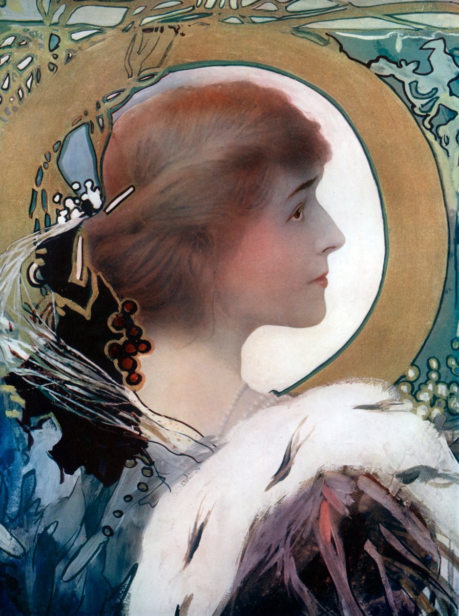 Mrs Brown Potter, amerikansk skådespelerska, c1902. av Window and Grove