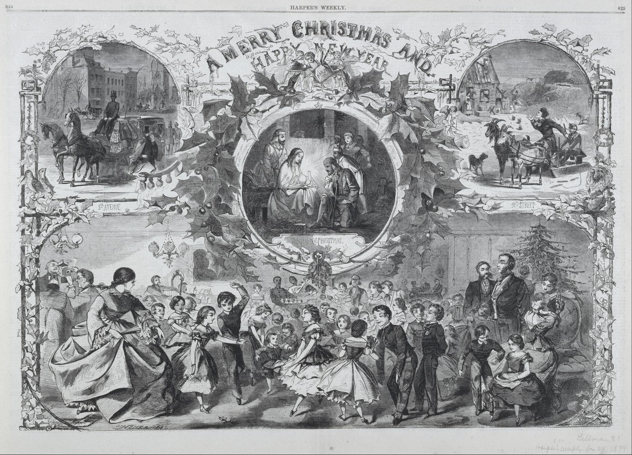 God jul och gott nytt år av Winslow Homer