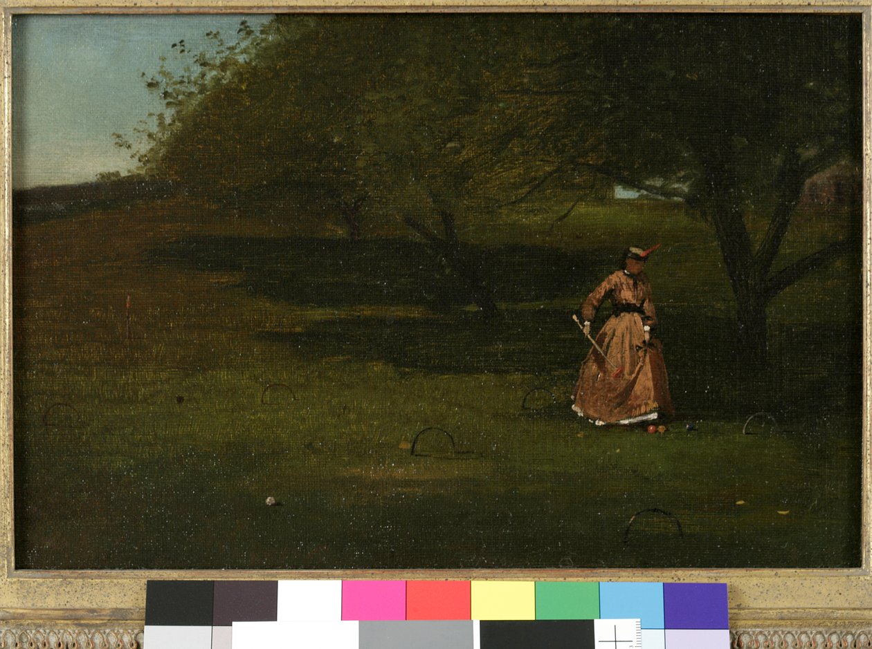 Krocketspelare av Winslow Homer