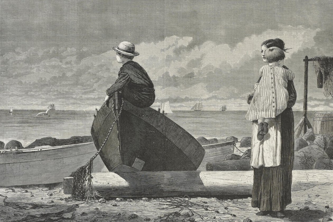Pappor kommer! av Winslow Homer