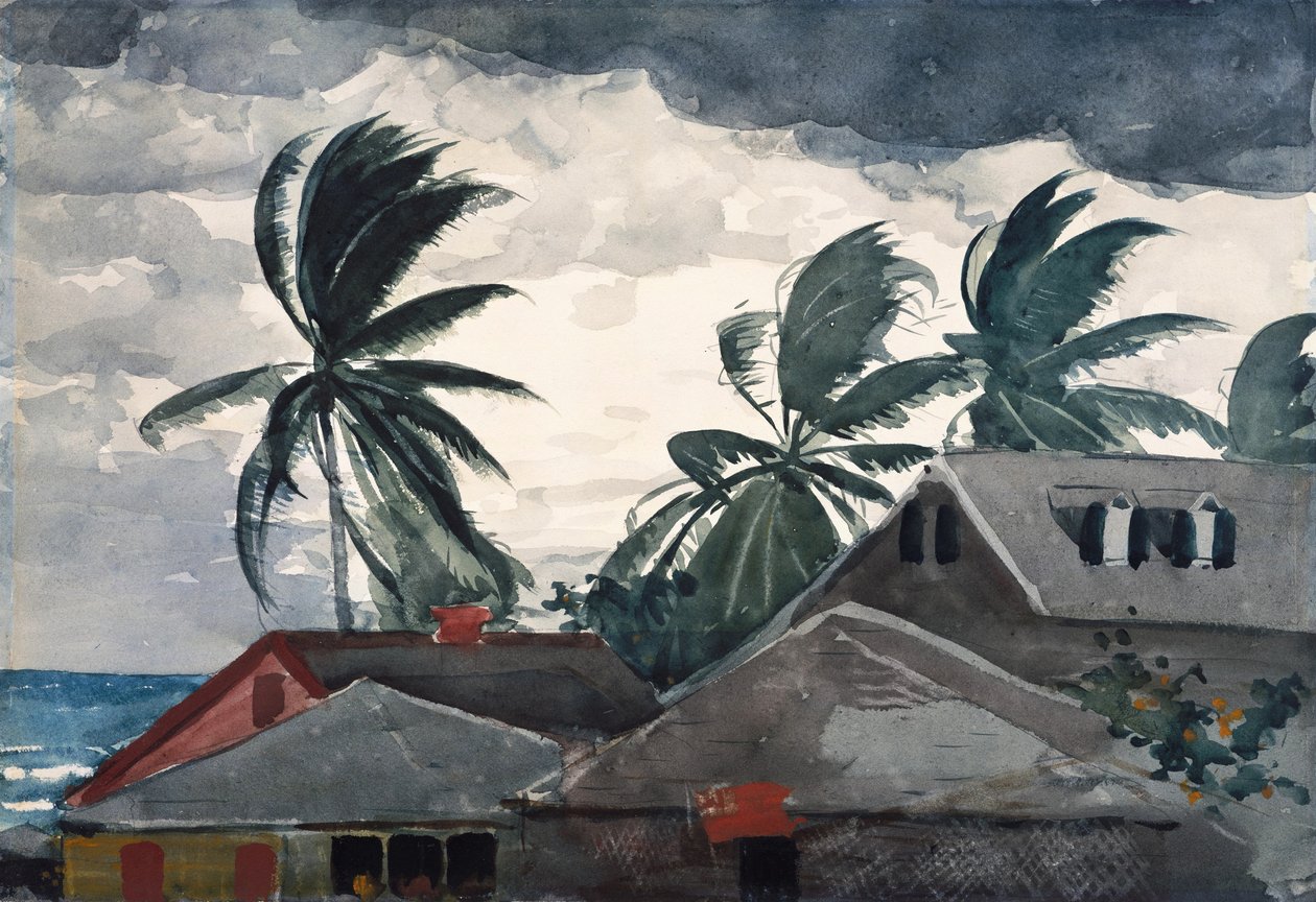 Hurricane, Bahamas av Winslow Homer