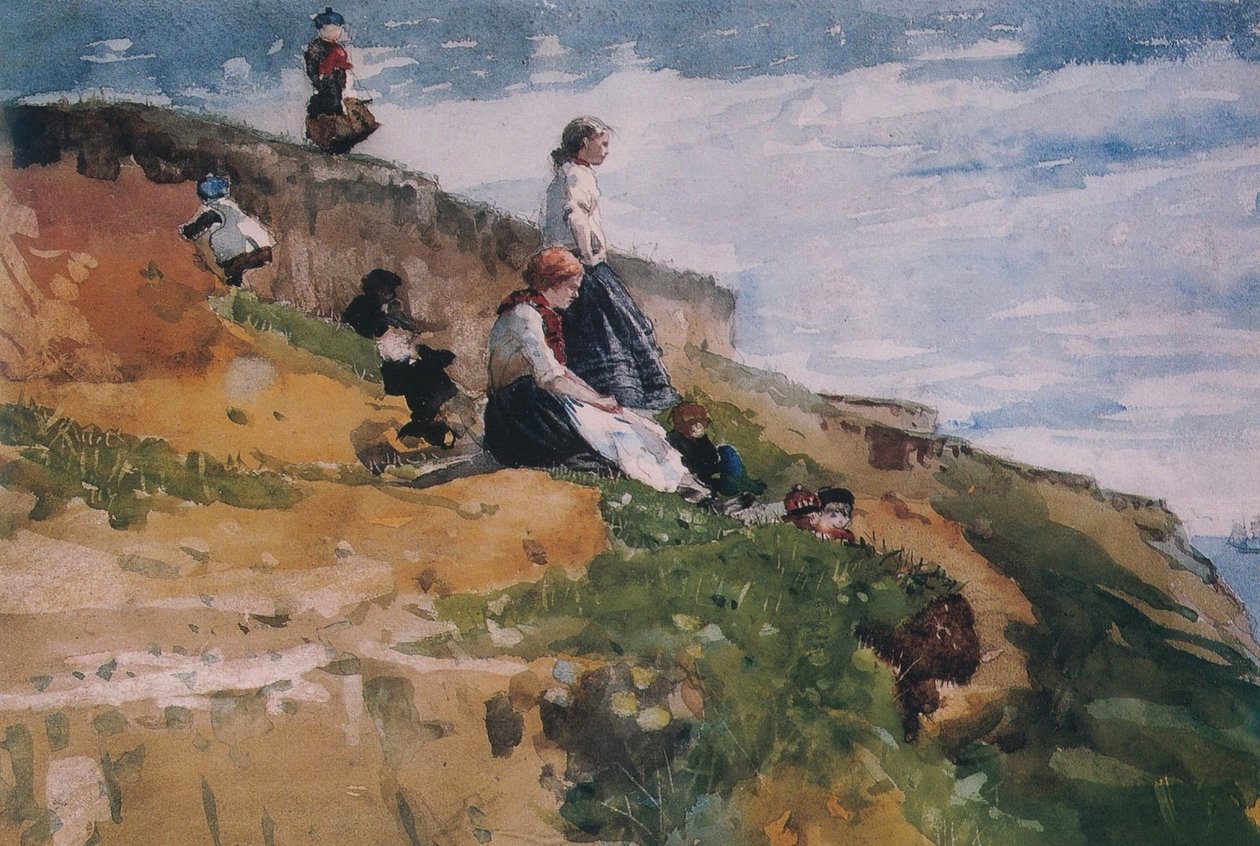 On the Cliff av Winslow Homer