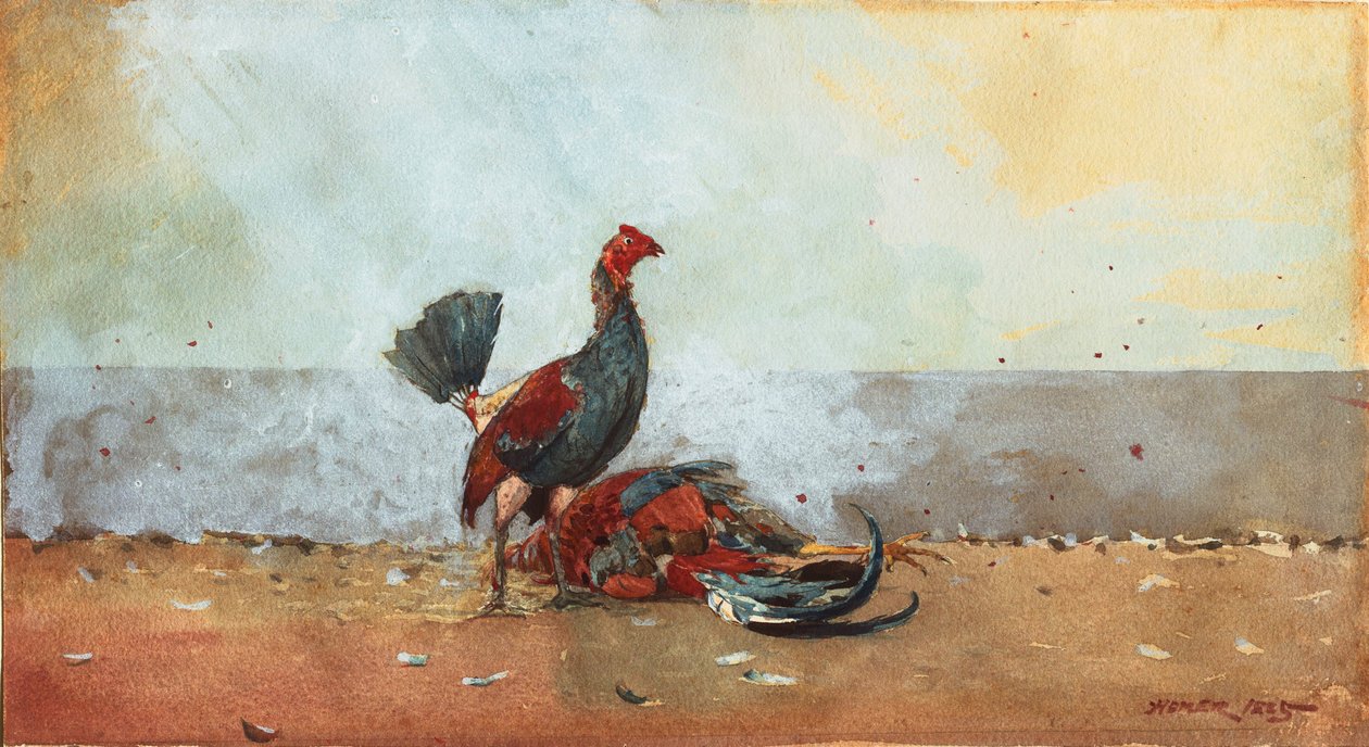 The Cock Fight av Winslow Homer