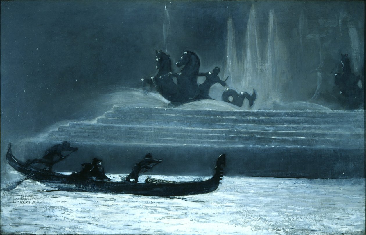 The Fountains at Night, Worlds Columbian Exposition  av Winslow Homer