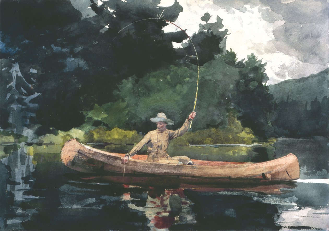 The North Woods (Playing Him) av Winslow Homer