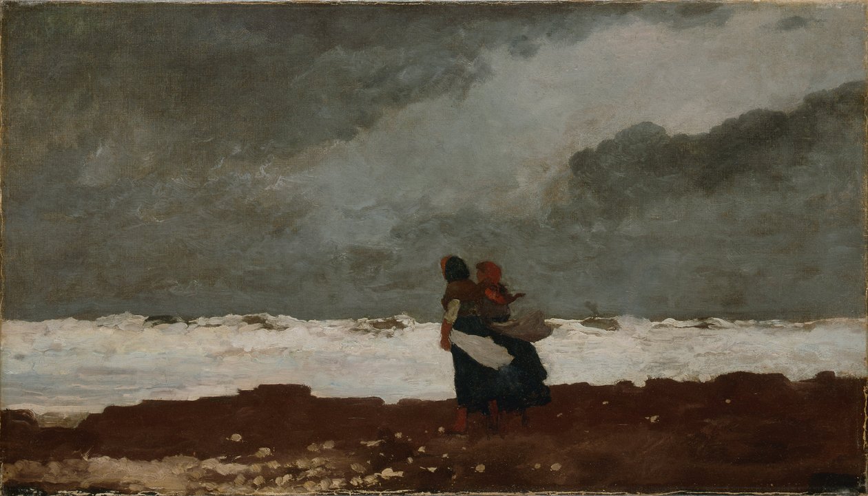 Två figurer vid havet av Winslow Homer