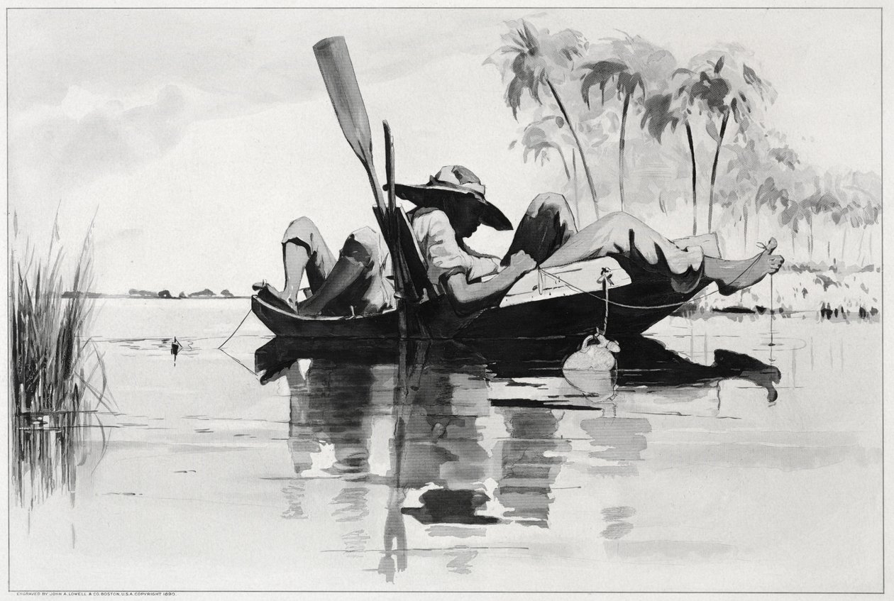 En fiskefest av Winslow Homer