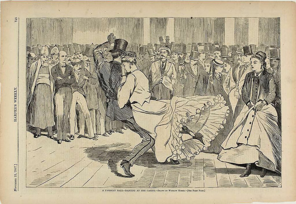 En parisisk bal dansar på kasinot av Winslow Homer