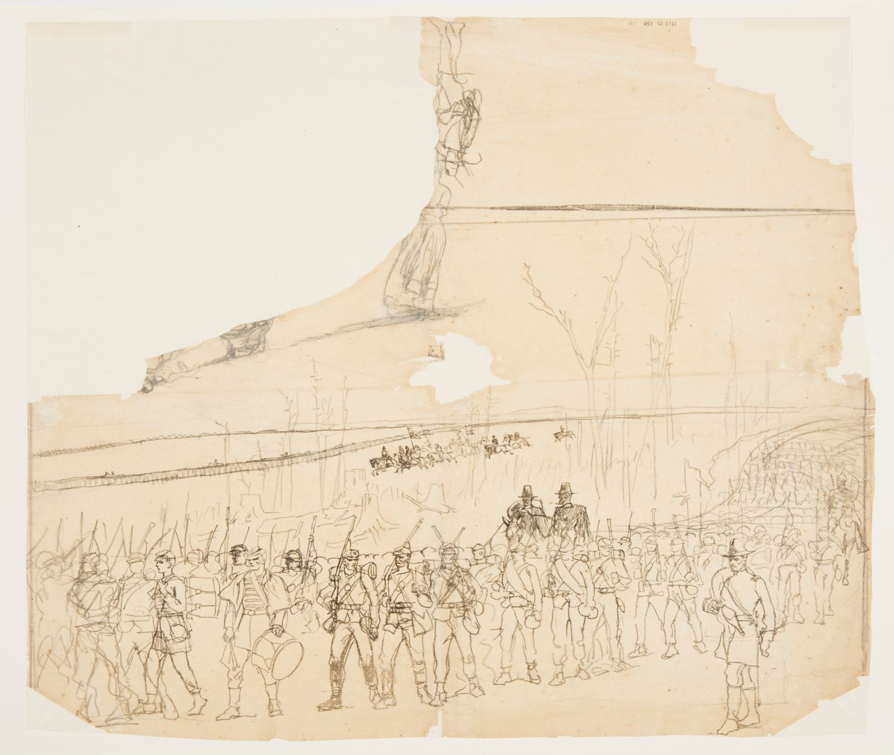 En infanterikolonn i mars av Winslow Homer