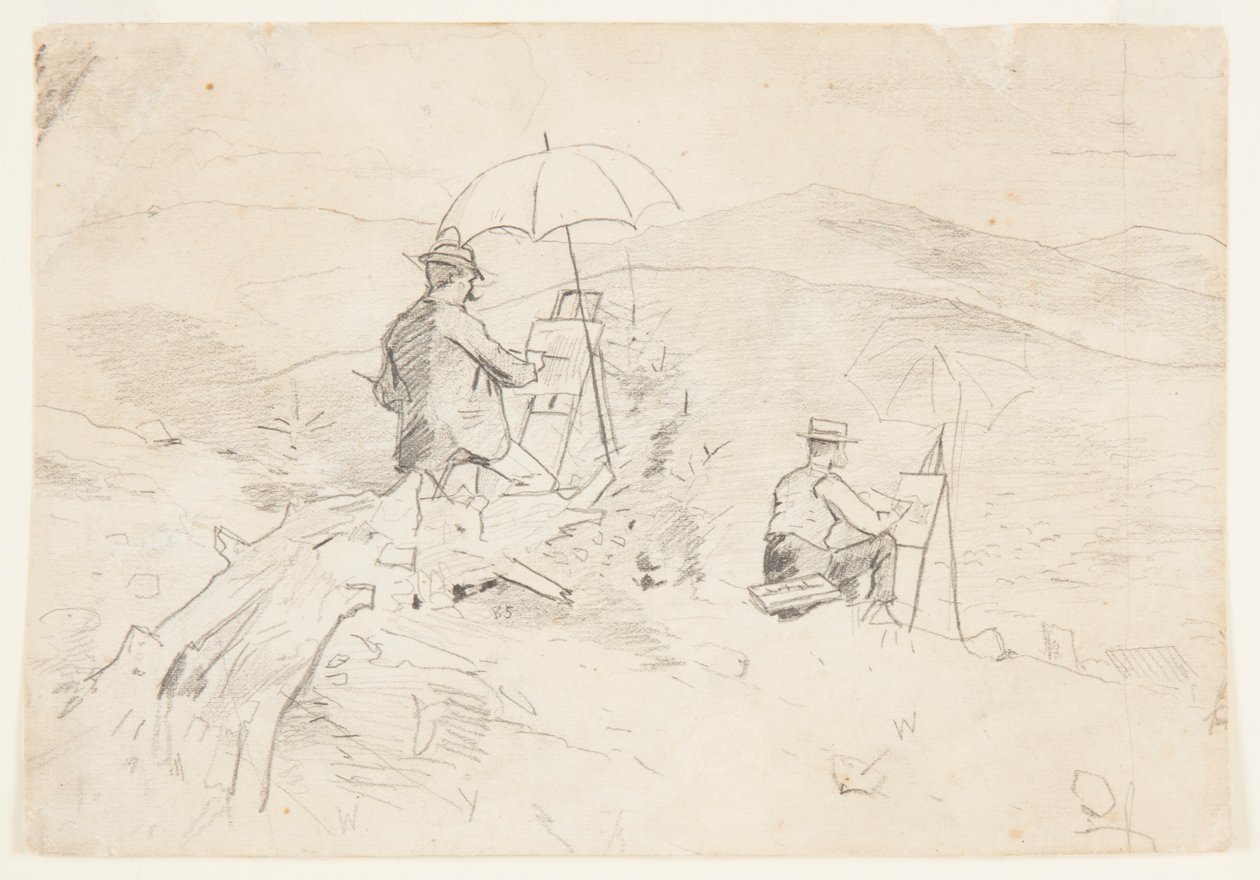 Konstnärer som skissar i Vita bergen av Winslow Homer