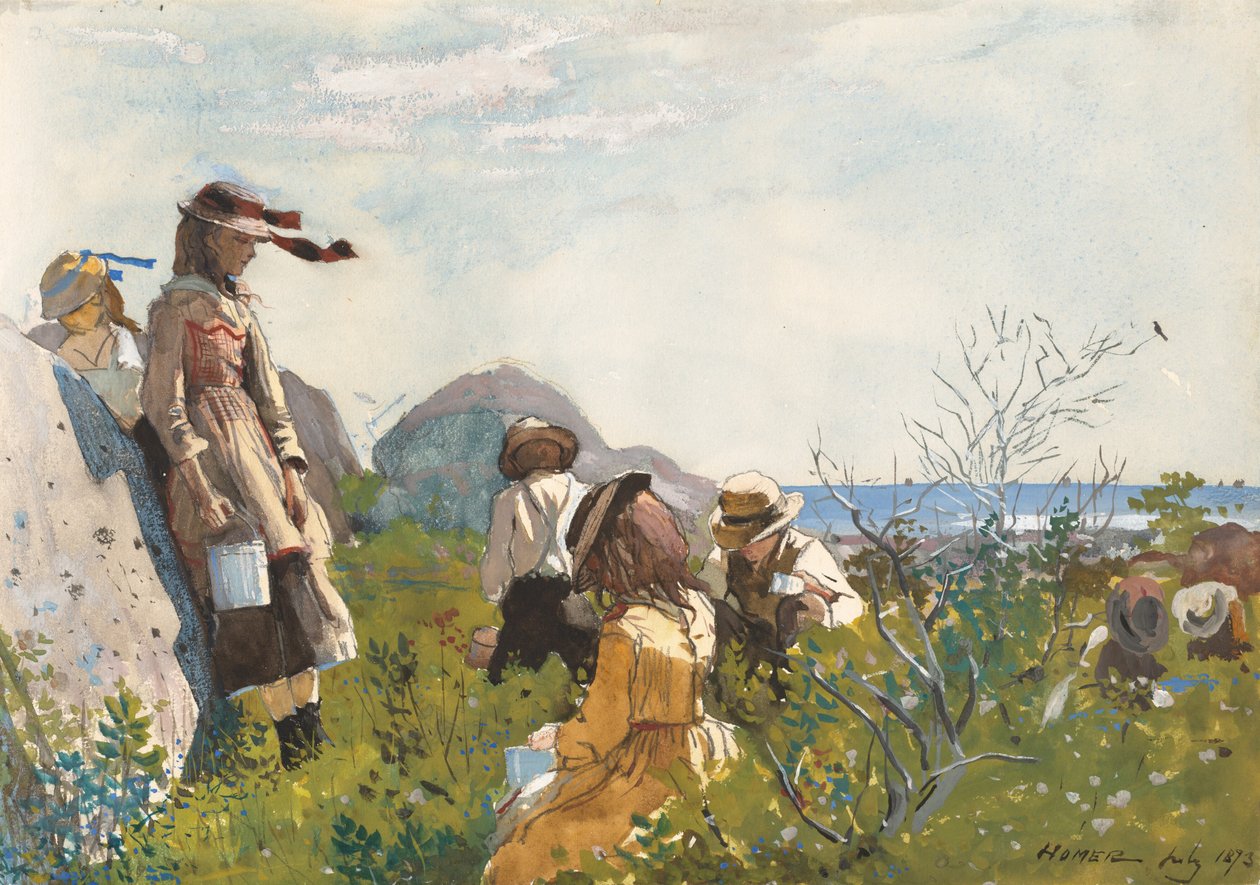 Bärplockare, 1873. av Winslow Homer