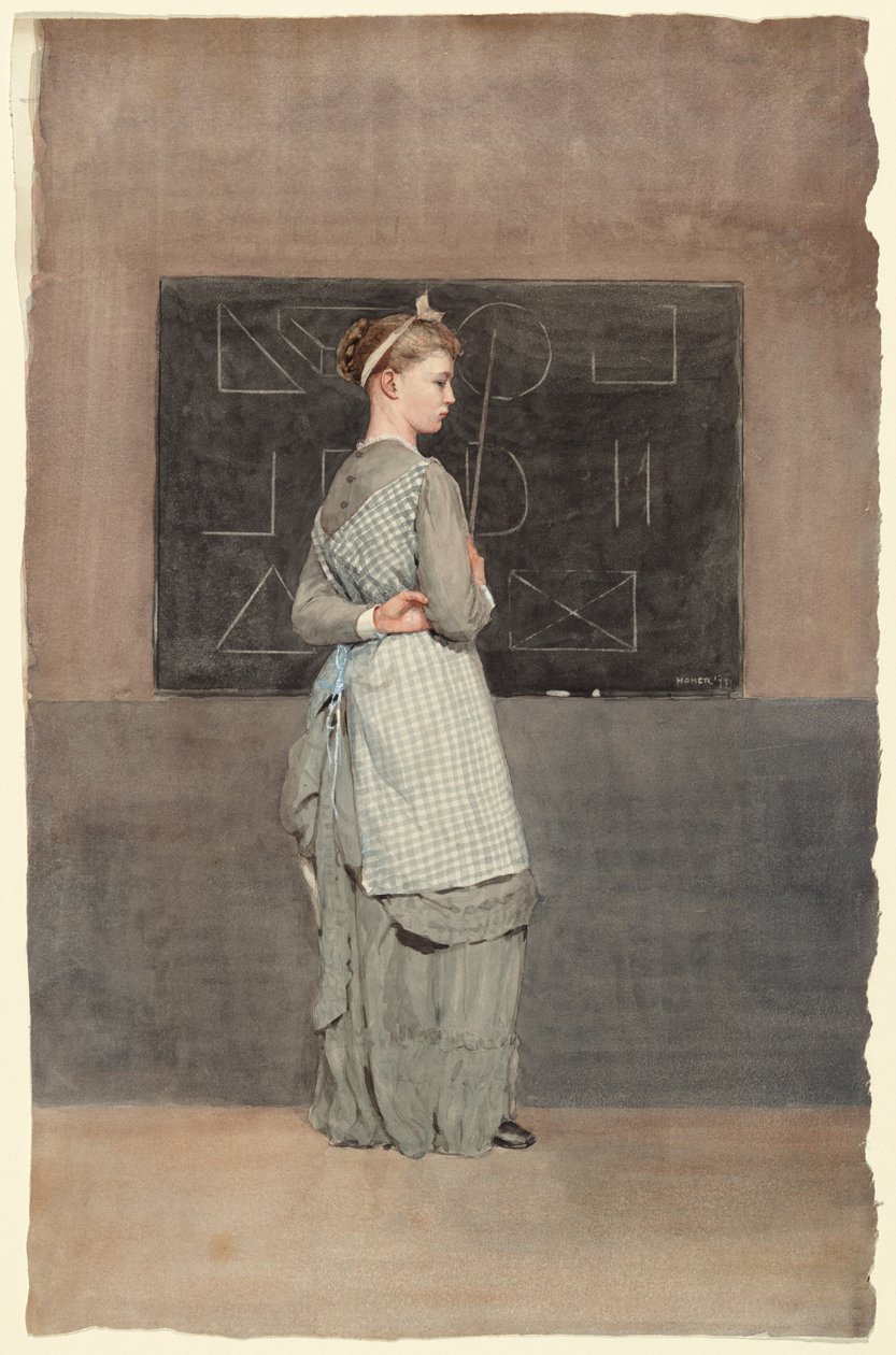 Blackboard, 1877. av Winslow Homer