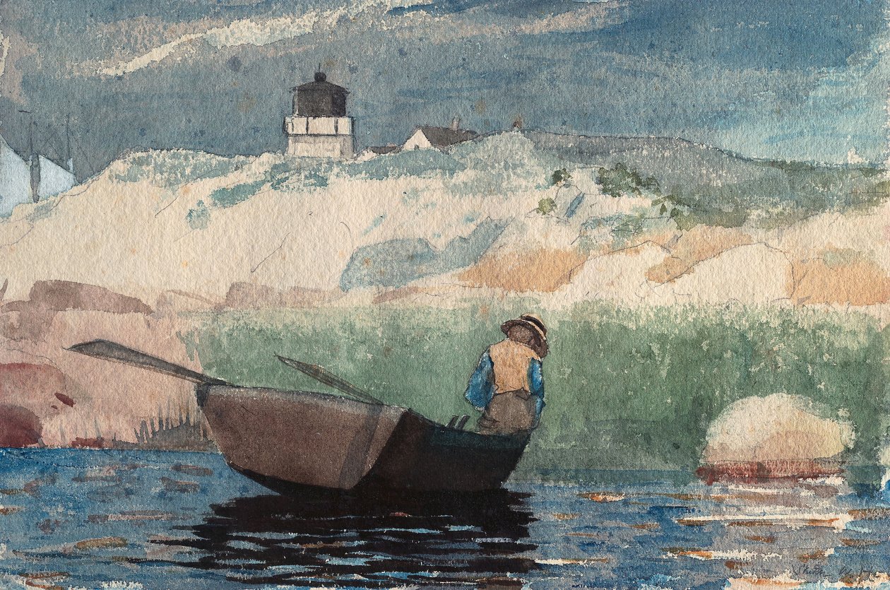Pojke i båt, Gloucester av Winslow Homer