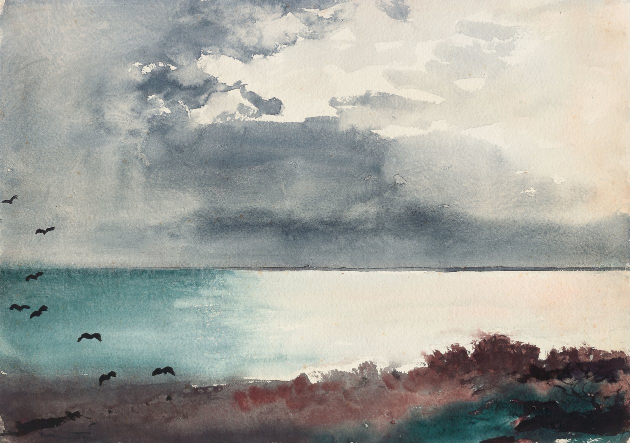 Breaking Storm, Coast of Maine av Winslow Homer