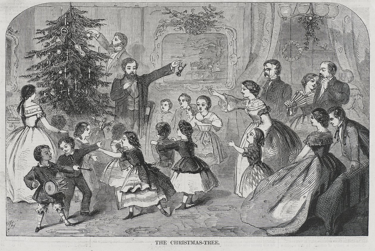 Jul -- Samla Evergreens Julgranen av Winslow Homer