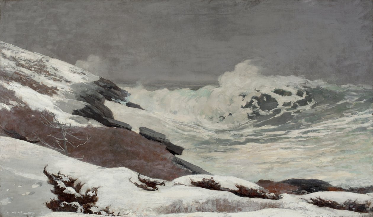 Kusten på vintern, 1892 av Winslow Homer