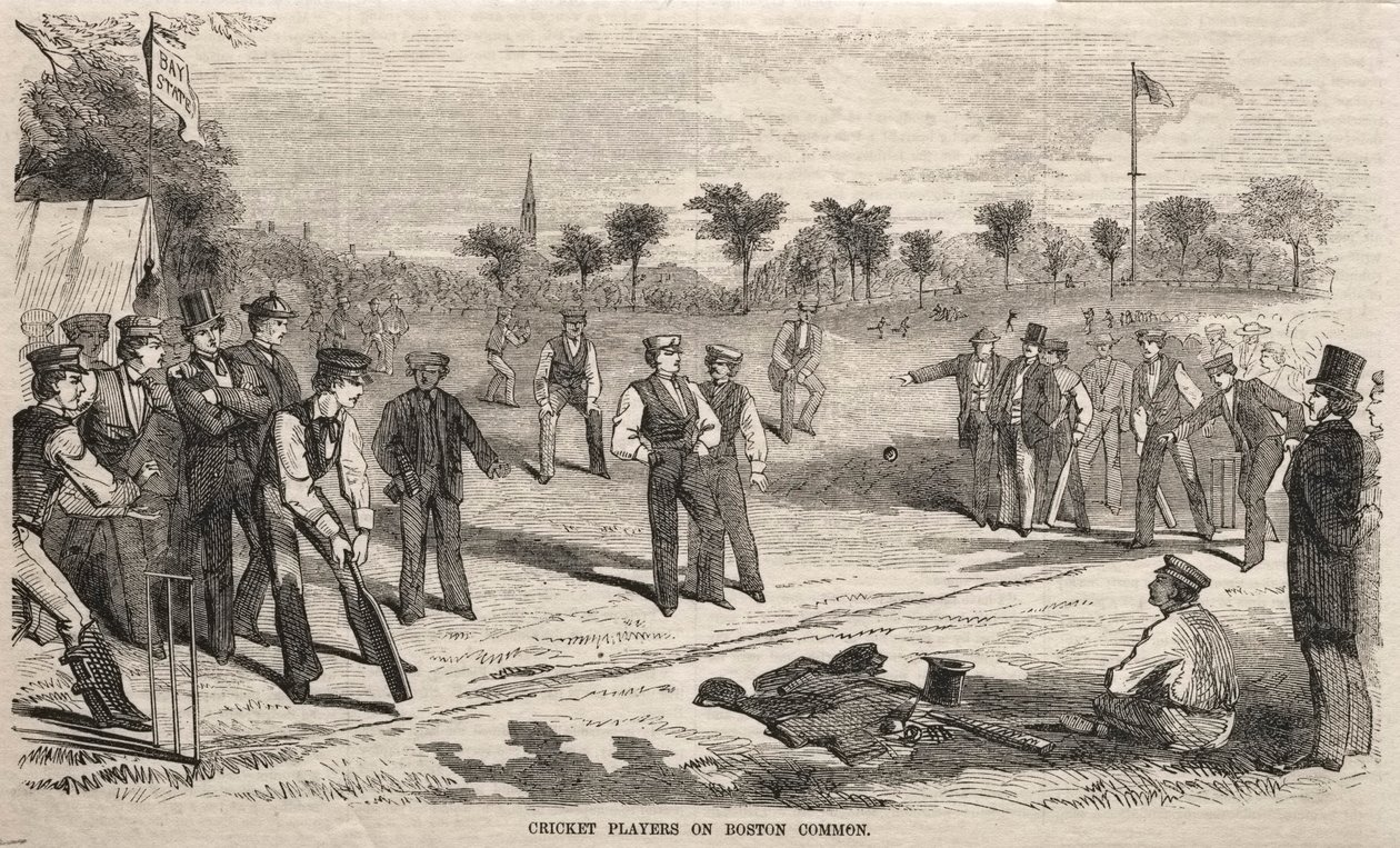 Cricketspelare på Boston Common av Winslow Homer