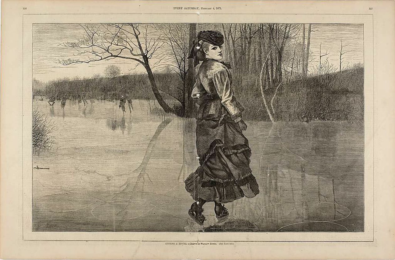 Skärning av en figur av Winslow Homer