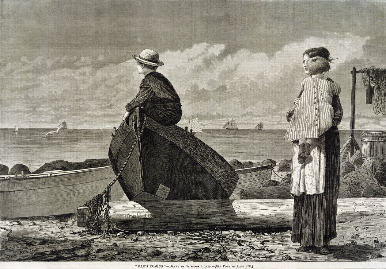 Pappa kommer av Winslow Homer