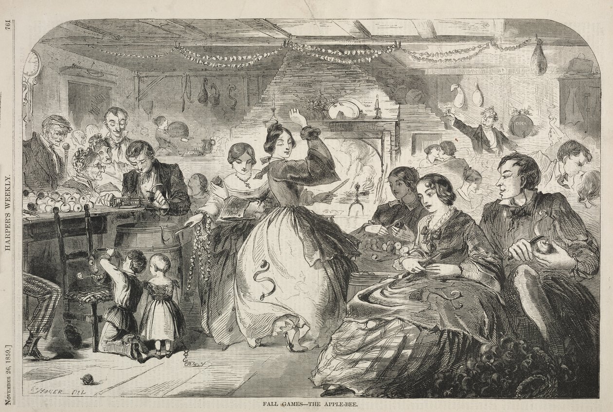 Höstspel - The Apple Bee, 1859. av Winslow Homer