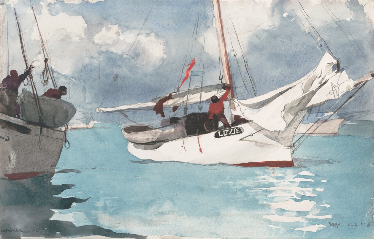 Fiskebåtar, Key West av Winslow Homer