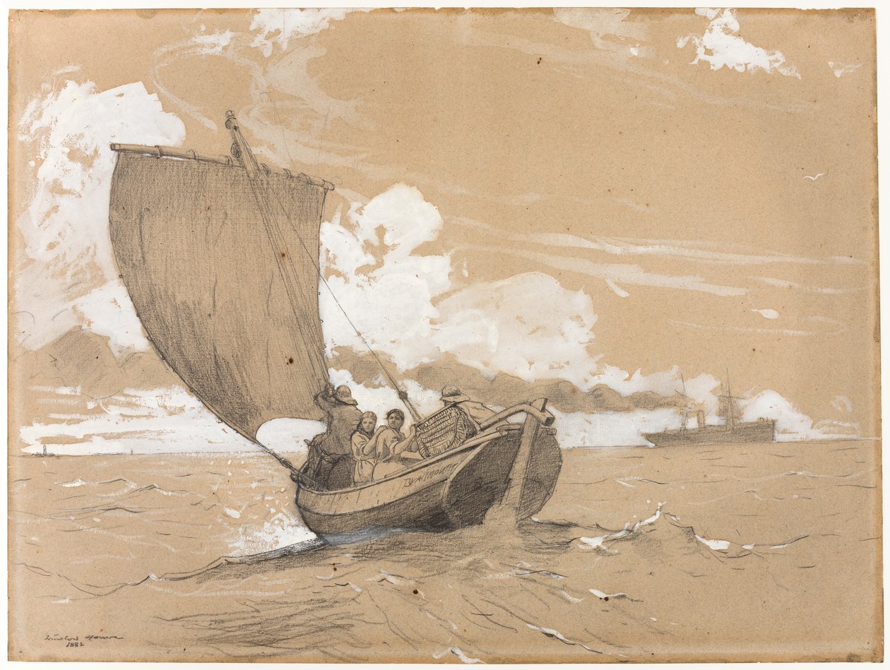 Fiske utanför Scarborough av Winslow Homer