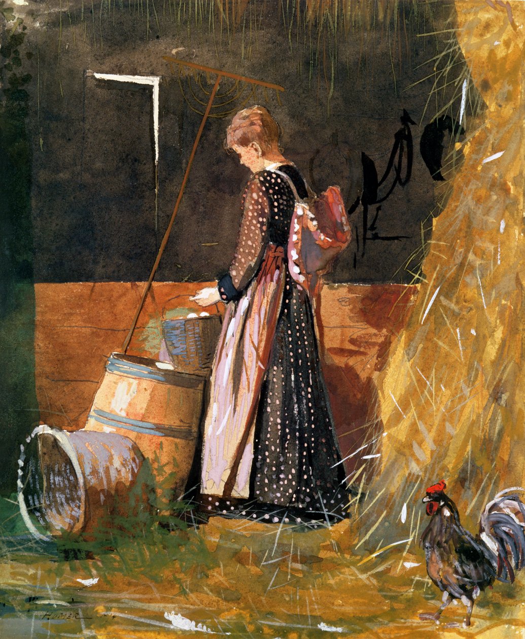 Färska ägg, 1874 av Winslow Homer