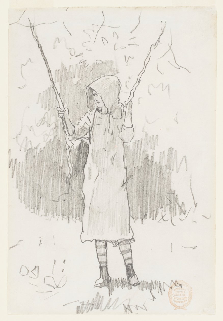 Flicka på en gunga av Winslow Homer