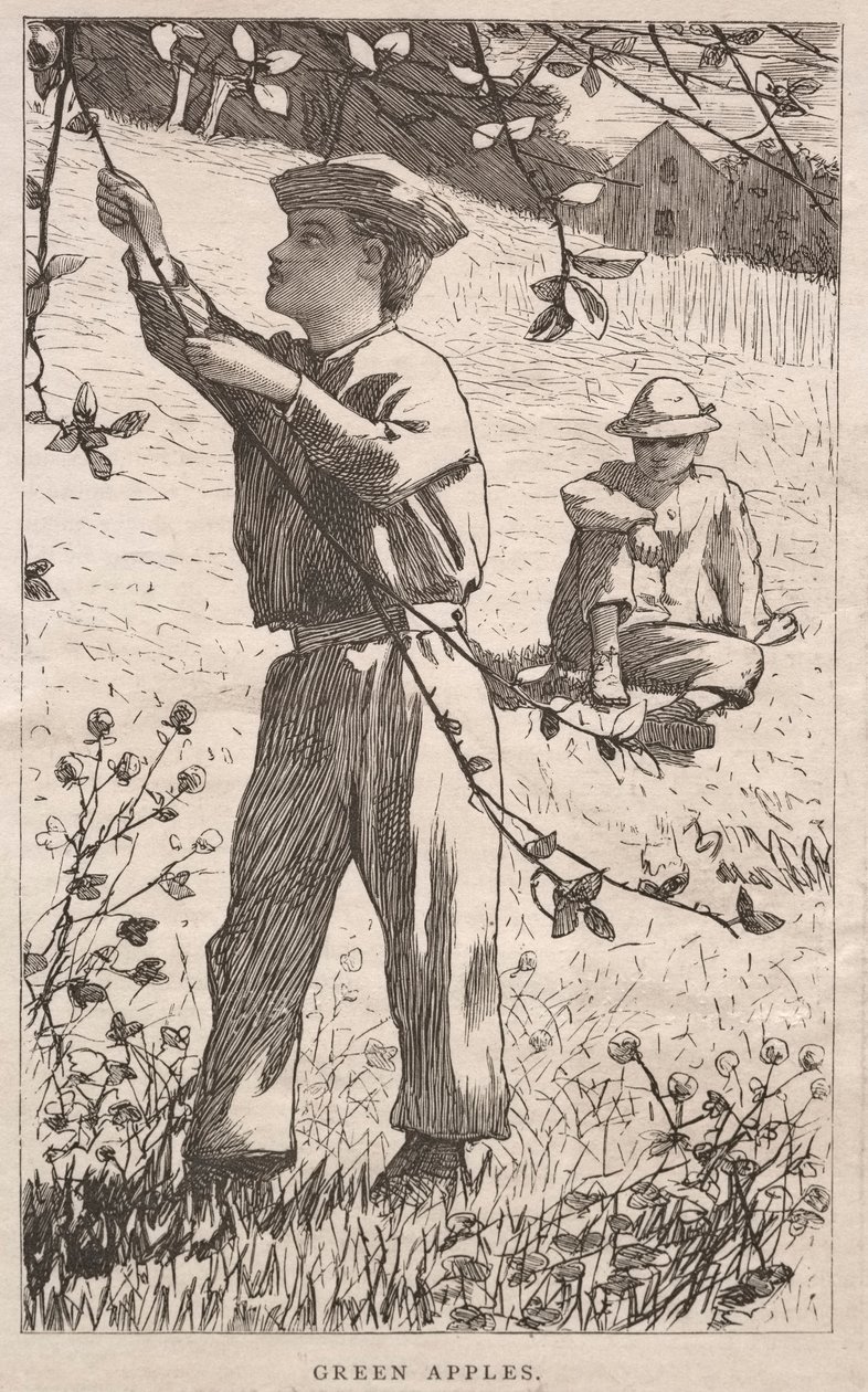 Gröna äpplen, 1868. av Winslow Homer