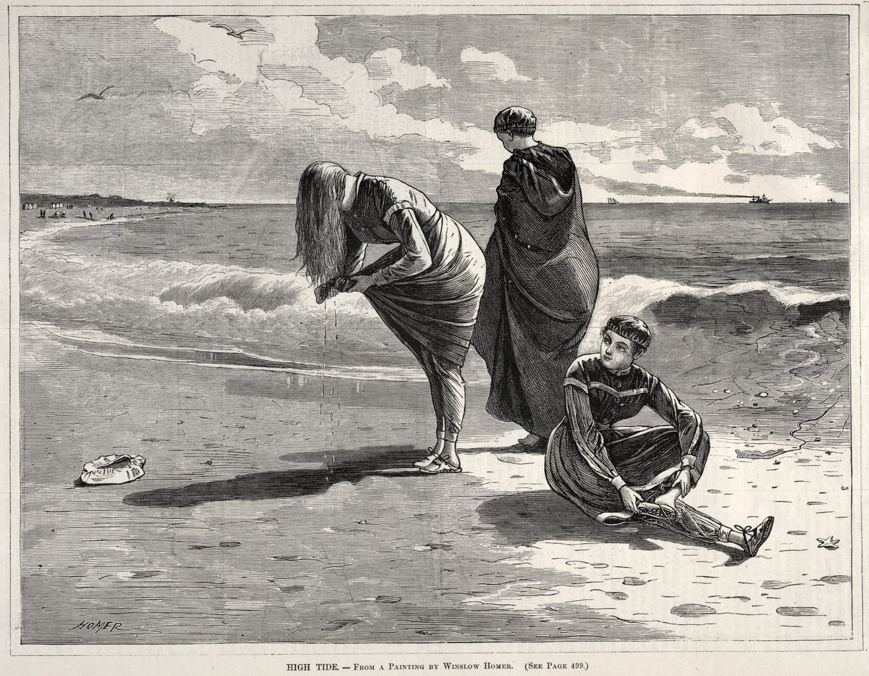 Högvatten, 1870. av Winslow Homer