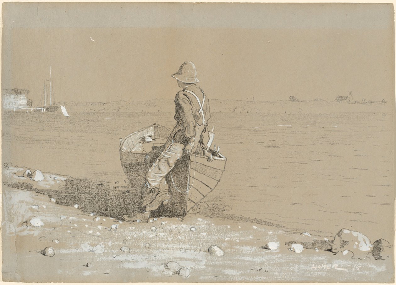 Tittar ut, 1875. av Winslow Homer