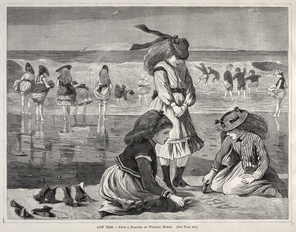 Lågvatten, 1870. av Winslow Homer