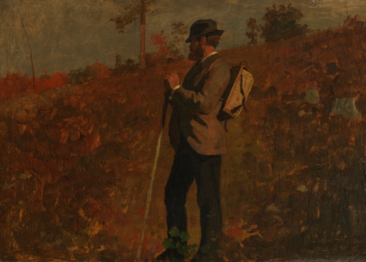 Man med en ryggsäck, 10 oktober 1873. av Winslow Homer