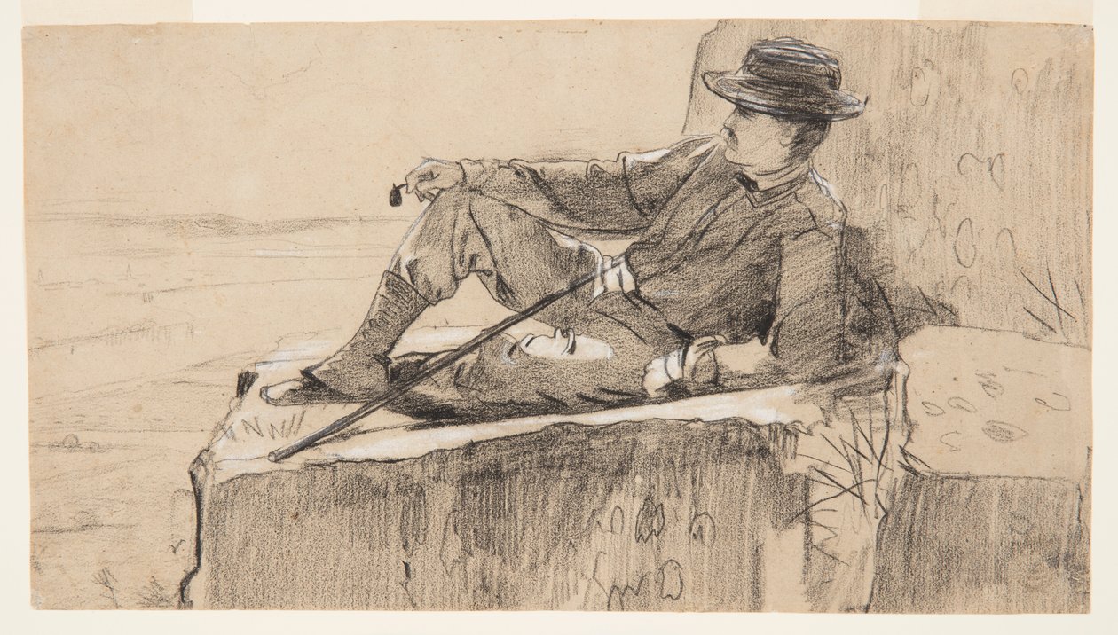 Bergsklättrare vilar av Winslow Homer