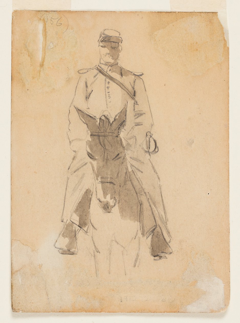 Officer och chef för en häst av Winslow Homer