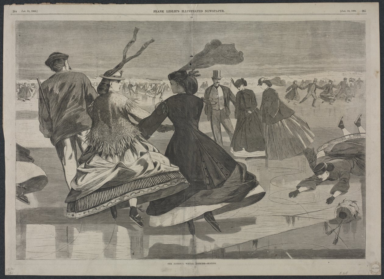 Vår nationella vinterövning - skridskoåkning av Winslow Homer