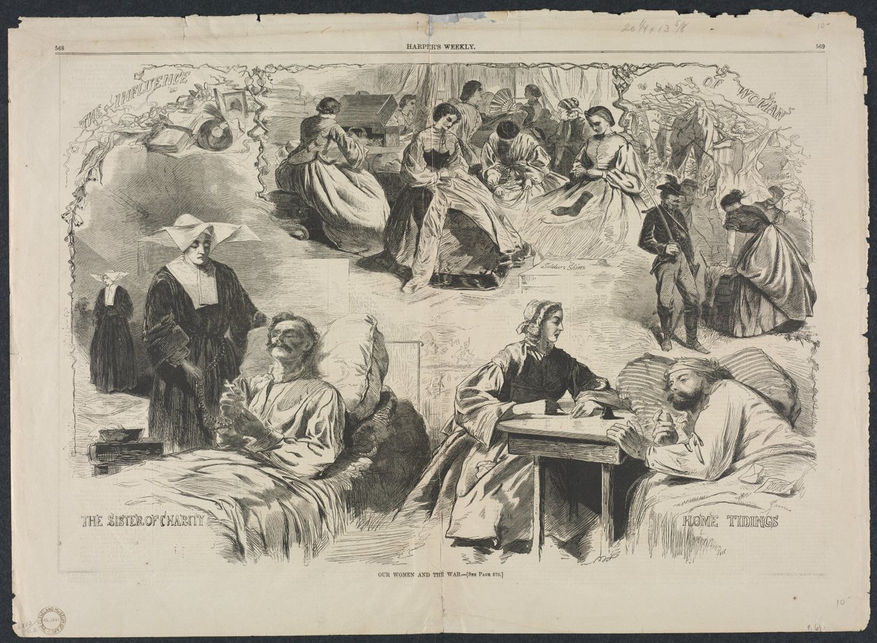 Våra kvinnor och kriget, 1862. av Winslow Homer